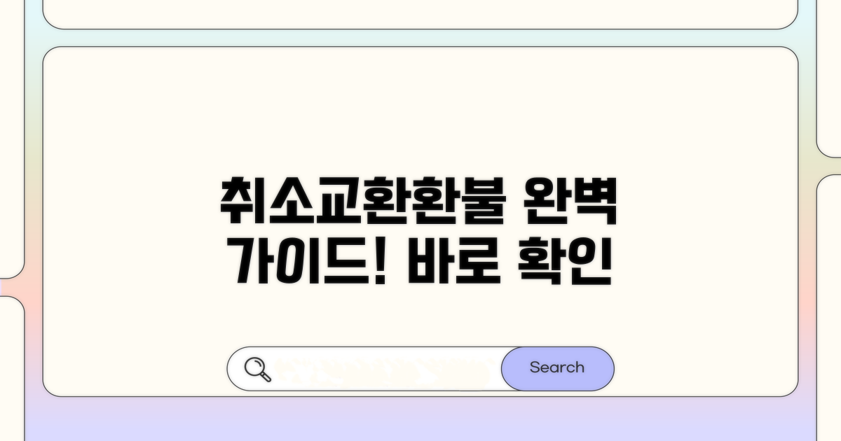 주문 취소, 교환 환불 문의 완벽 가이드