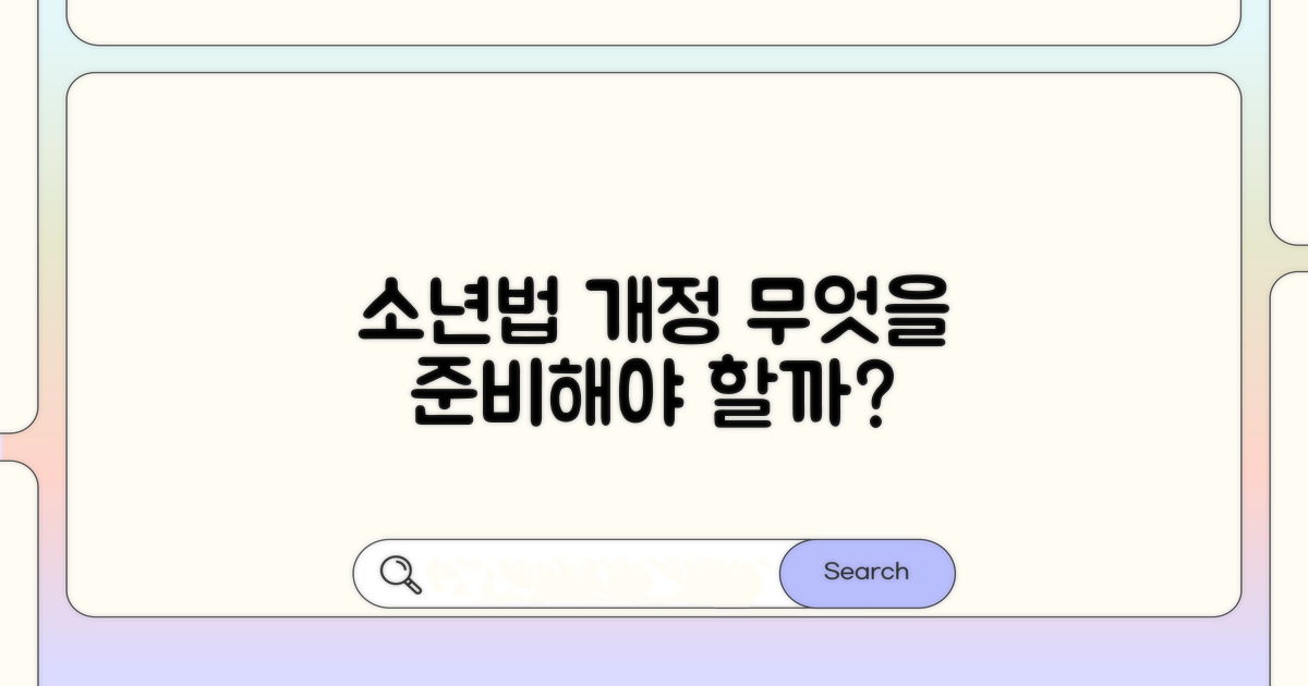 새로운 소년법 적용, 무엇을 준비해야 할까?