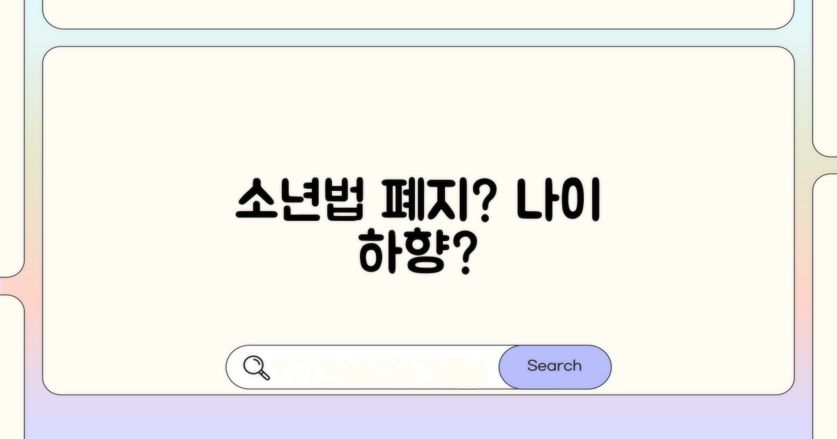 소년법 폐지 논의와 나이 하향 전망