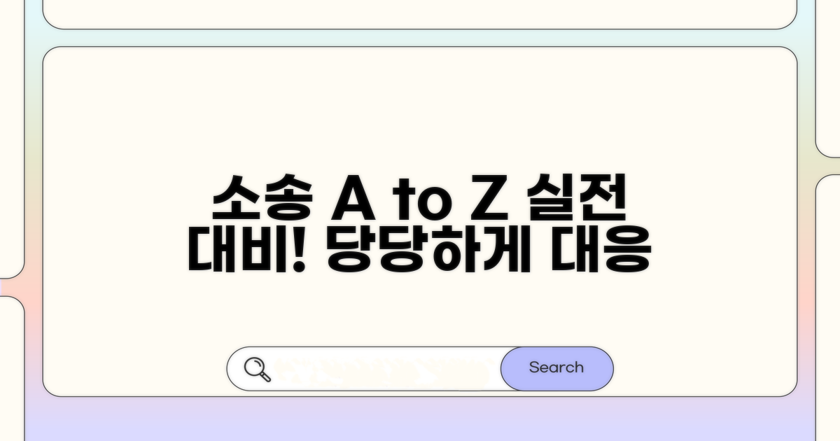 실제 소송 과정 및 대응 방법