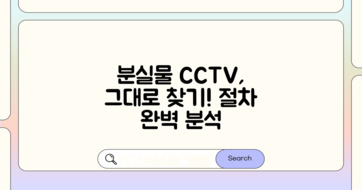 분실물 CCTV 확인 절차 완벽 분석