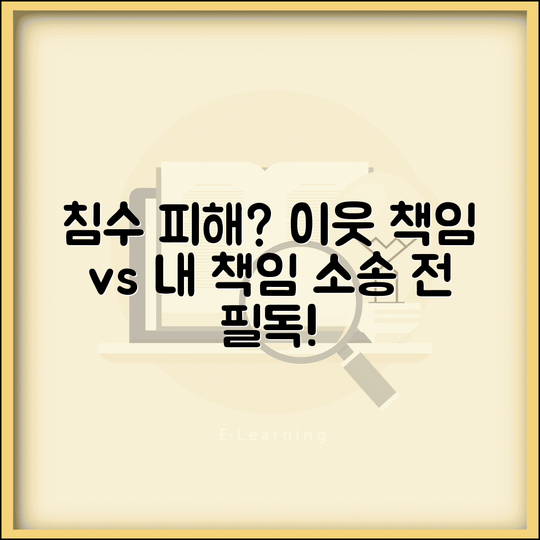 빗물 침수 손해배상 청구 방법 | 우수 침수 이웃 책임, 과실 여부 및 법적 절차 총정리