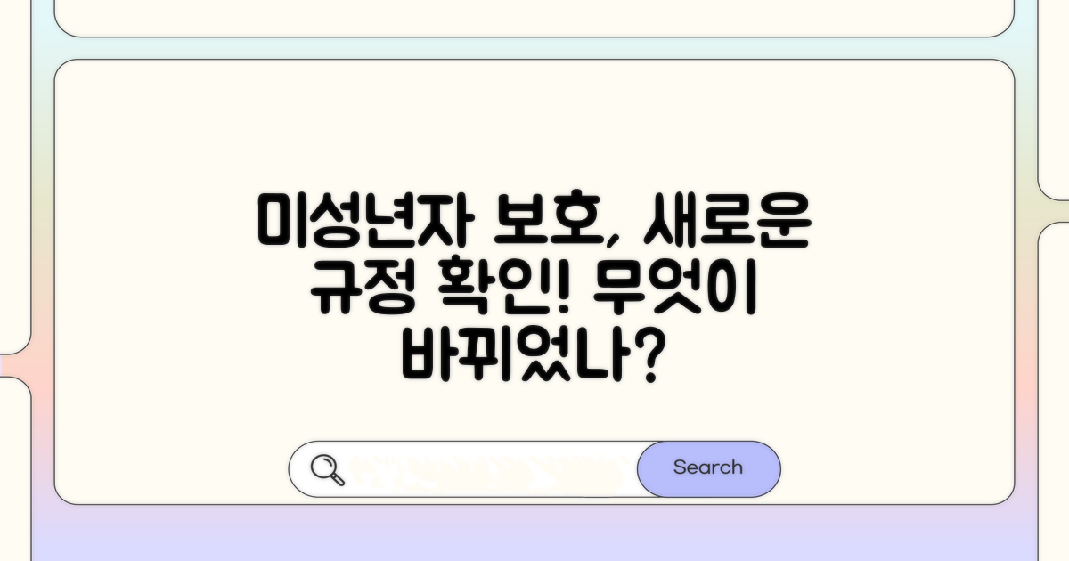 미성년자 보호 규정, 무엇이 달라졌나?