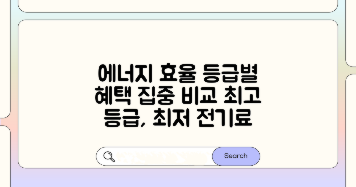 에너지 효율 등급별 혜택 비교