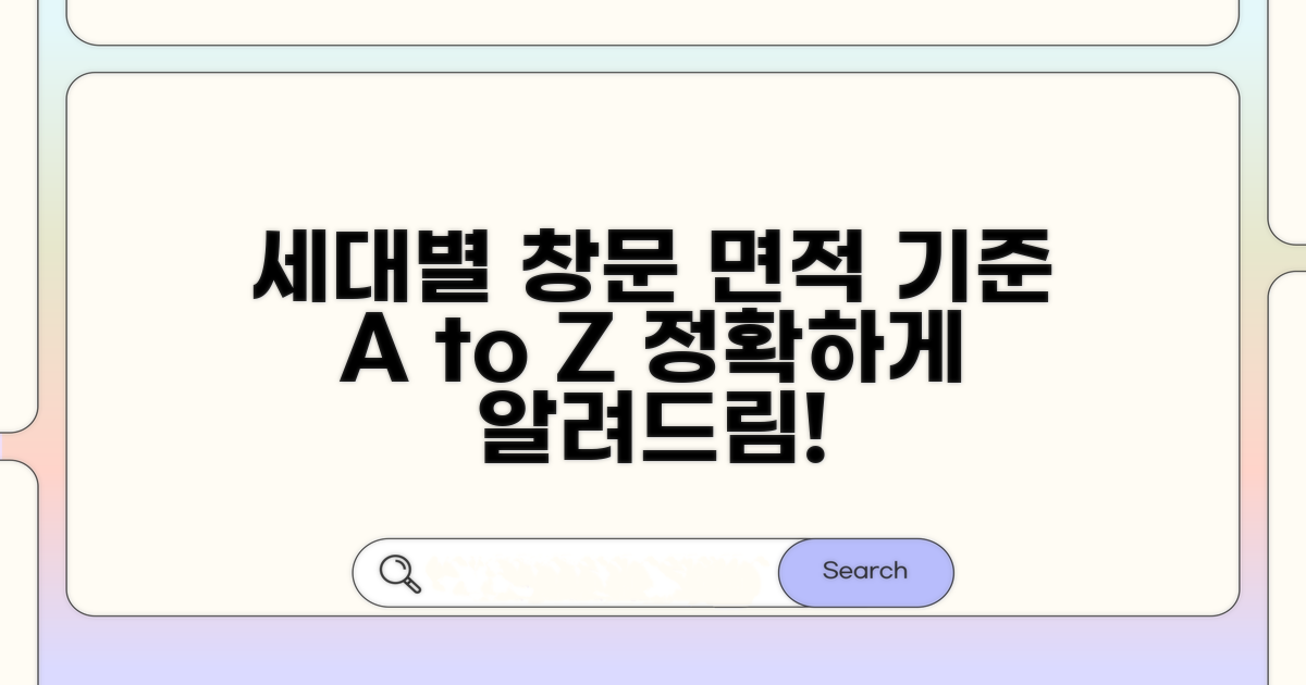 세대 창문 면적 기준 완벽 정리