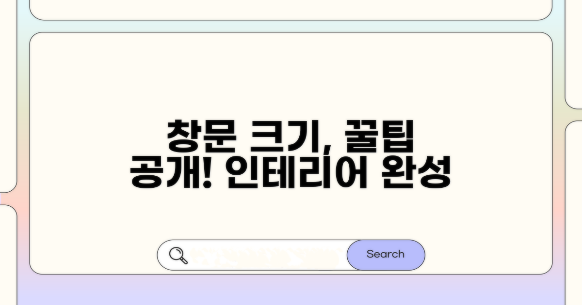 좋은 창문 크기 선택하는 방법