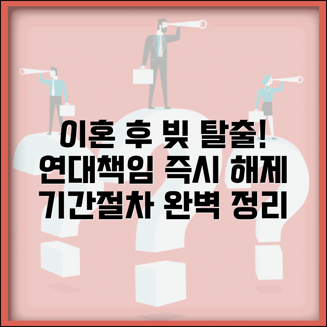 이혼 후 신용불량 연대책임 해제 | 배우자 연대보증 해제 기간 및 절차 총정리