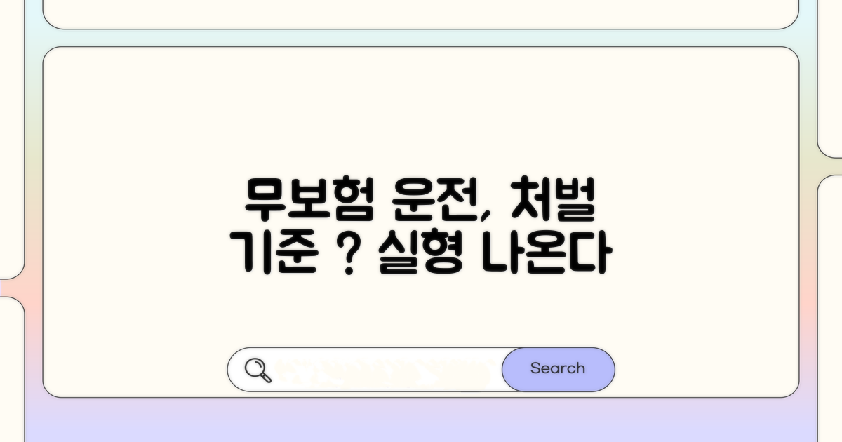 무보험 운전, 처벌 기준은?