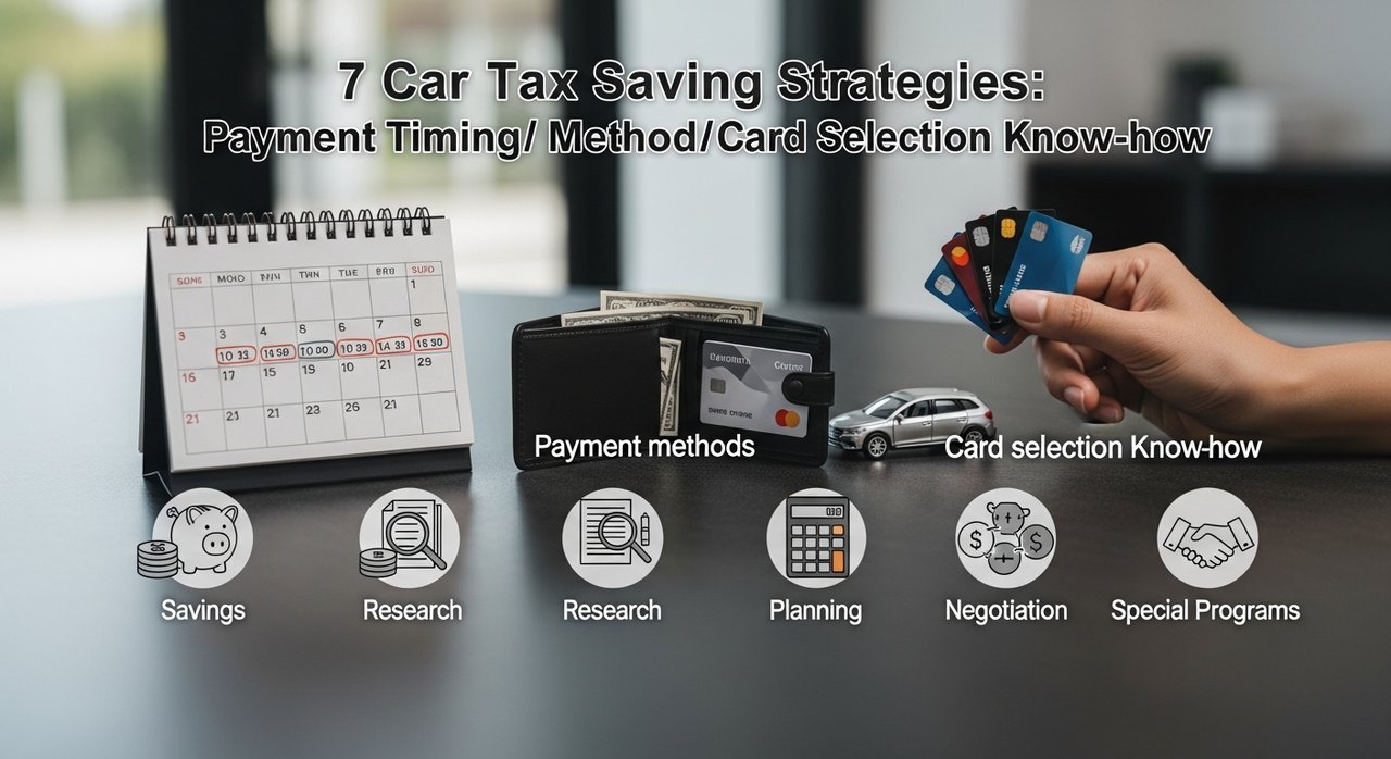 자동차세 절세 전략: 납부 시기/방법/카드 선택 노하우 7가지