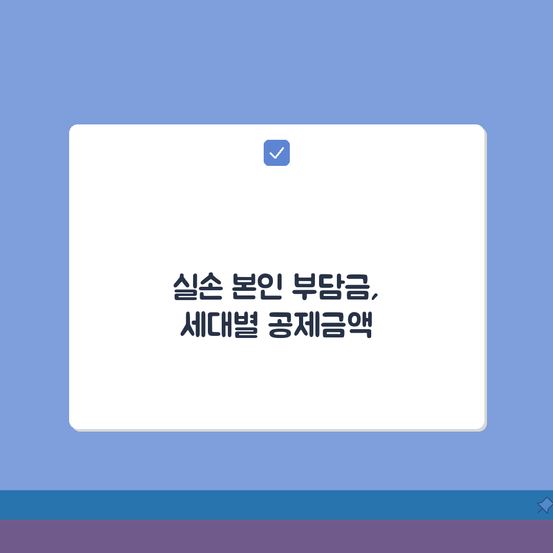 실손보험 본인 부담금 10% 20% 계산 | 세대별 공제금액 차이 정리 꿀팁 공유할게요!